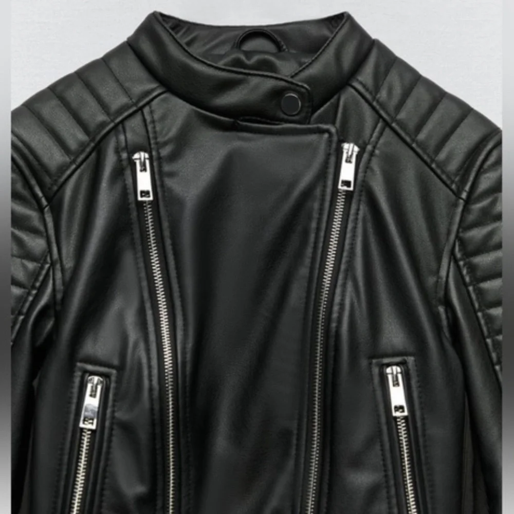 Zara Faux Leather Jacket - Picture 4 of 5